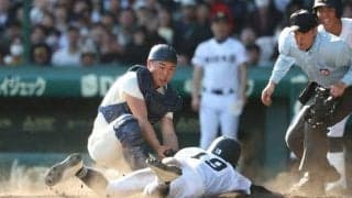 大阪桐蔭の仲原、サヨナラ阻んだ好返球　「飛んで来いと思っていた」