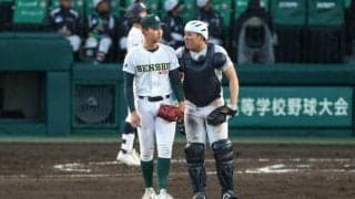 3年ぶりの8強つかんだコミュニケーション力　専大松戸のバッテリー