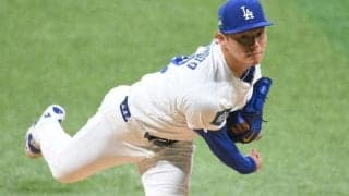 山本由伸　まさかの先制２ラン被弾でマウンドでぼうぜん　カウント２ストライクから直球が甘く入る→打者９人連続アウトの圧巻投球　６回２失点で開幕戦勝利！