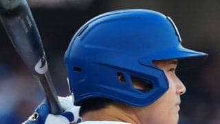 大谷翔平、開幕戦第2打席は内角速球に詰まって左飛　第1打席で今季初安打　