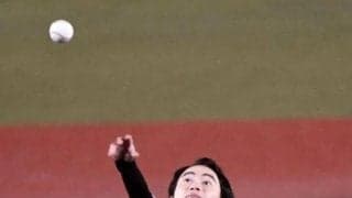 ロッテ　俳優の森永悠希が始球式　見事ノーバンに笑顔「とてつもなく緊張しました！」