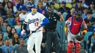 大谷翔平、第３打席は二ゴロに倒れ、ここまで３打席で２打数無安打　第２打席に四球を選ぶ