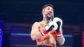 【RISE】“人獣”中村寛が強烈フック１回KO勝ち、ロッタンに「俺がナンバー１」と宣戦布告