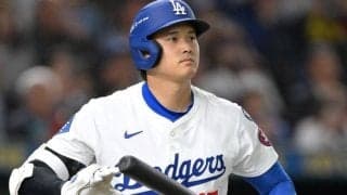 大谷翔平は第１打席で四球　捕手のマッキャンにファウル直撃→打席で声かけ気遣う→２人とも笑顔に