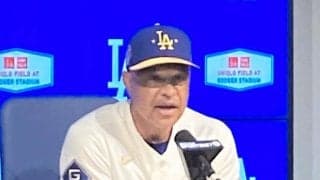ロバーツ監督　大谷翔平を心配する米メディアの質問に「正直、彼は問題ない」一蹴　無安打も四球で２出塁「相手は明らかに」