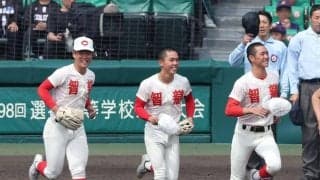 智弁学園が１０年ぶり決勝進出！中京大中京に逆転勝ち　エース杉本が１失点完投、１３７球の熱投