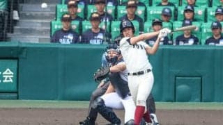 大阪桐蔭・中村勇斗、大会初打席で安打　西武・中村剛也選手の長男