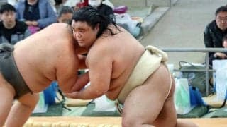 春場所で新入幕の藤凌駕が巡業初参加　笑顔でファンサービスし「地方巡業しか来られない人もいる。でも自分の稽古も大事」