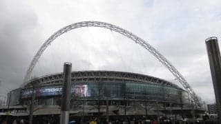 日本対イングランド完売　９万人収容ウェンブリー競技場　　31年ぶりの聖地マッチ