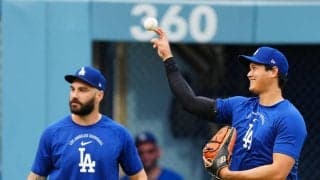 大谷翔平、第1打席は詰まりながらも左前打　開幕戦以来13打席ぶり安打　佐々木朗希援護できるか