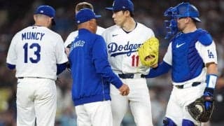 ドジャース、完敗で開幕４連勝ならず　佐々木朗希が５回途中１失点も今季初黒星　大谷翔平は１３打席ぶり安打も銀河系打線の反撃及ばず　ロハス痛恨走塁ミスも
