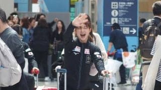 【フィギュア】有終Ｖ坂本花織が帰国「解放感しかない」　今後は「世界に出ていく選手育てたい」