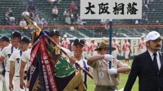 大阪桐蔭・黒川主将　優勝旗は「重かったですね」　昨年は春夏とも甲子園に出られず先輩の思いも背負う「ありがとうございましたと伝えたい」