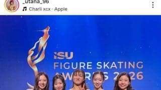 「アイドルみたい」世界フィギュア代表のドレスアップ姿にくぎ付け！「かわいい～」“うたまさ”吉田唄菜が公開