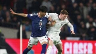 三笘薫が代表１年半ぶりゴール　カウンターから日本代表ファーストシュートで先制…聖地ウェンブリーでイングランド戦