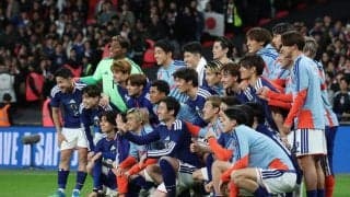 【日本代表】負傷離脱中の遠藤と南野も駆けつけウェンブリーで生観戦　歴史的勝利を見届ける