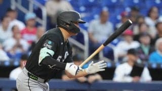 村上宗隆、デビュー５試合連続安打　第２打席に先制適時打　敵地マーリンズ戦「２番一塁」で出場