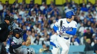 大谷翔平「１番投手」二刀流出場　第１打席はサードゴロで凡退
