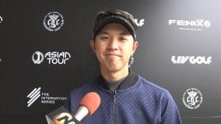 阿久津未来也、レベルの高い試合で「ひとつでも上の順位を」　インターナショナルシリーズ ジャパン