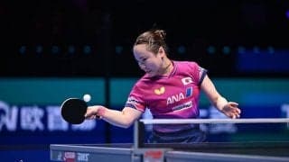 伊藤美誠、ルーマニアの36歳サウスポーに圧巻ストレート　2大会連続メダルへ、快勝で決勝トーナメント進出【ITTF男女ワールドカップ】