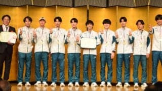 【陸上】「青学とのコラボ缶に期待」箱根駅伝V3青学大がレッドブルとのスポンサー契約を発表