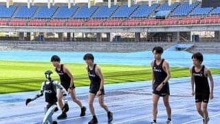 「シン・山の神」黒田朝日入社２日目の業務はロボットと並走「よくリズムが合わないと…」