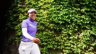 前週の予選落ちから首位発進 山下美夢有「粘り強いゴルフを」