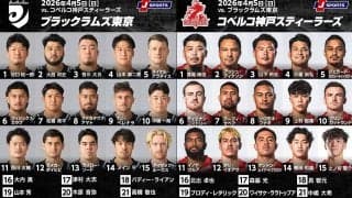トップ3の神戸スティーラーズに、 5位のブラックラムズ東京が挑む