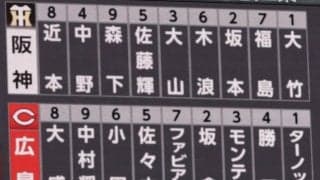 【阪神】前夜プロ初先発＆初安打の福島圭音が２戦連続スタメン！　15時開始／スタメン一覧