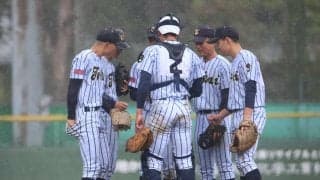 東海大菅生 9回に3点差追い付かれ雨天継続試合に…試合は延長10回タイブレークからスタート【東京都】