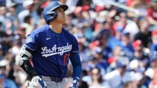 大谷翔平、第２打席で右前安打放ち39試合連続出塁　第１打席は左飛