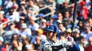 大谷翔平２戦連発ならず、甘い球を捉えきれず微調整続く　２安打で連続出塁試合39に伸ばすも