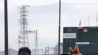 【阪神】福留光帆が２軍戦で始球式　ドラ１立石と“相思相愛”判明