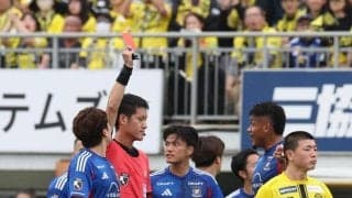 横浜Ｍ　序盤のドタバタ劇で自滅　前半１２分にＤＦキニョーネス退場→直後のＦＫハンドでＰＫ献上→失点