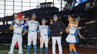 【日本ハム】万波中正２戦連発トップ５号！スライダーを左手１本「調子いいからできる」新庄監督