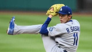 佐々木朗希、逆転２ラン被弾　大谷翔平２号の直後、四球から失点　降雨で２時間９分遅れで開始