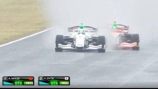 「マジかよ」覚醒したホンダの若きエース、“たった1周の”チャンスで雨中の衝撃オーバーテイク「狙ってましたね」解説者も称賛