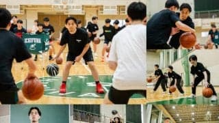 富樫勇樹が高校生たちを熱血指導…「試合につながる練習」を伝授したスペシャルクリニック