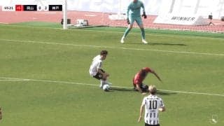 「らしくないミス」“痛恨スリップ”からまさかの失点…「なんでもない場面で滑るとは…」岡山DFに心配の声