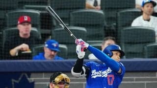 大谷翔平、左腕の内角低めボール球を３号「すごいとしか言いようがない…」NHK解説も驚き