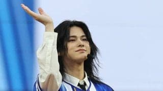 【DeNA】INI松田迅が始球式でワンバウンド投球を披露「10点満点中だと７点」