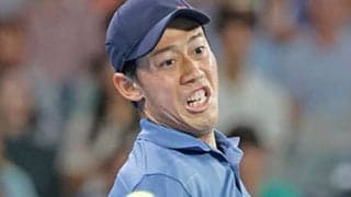  錦織圭の完勝劇、大物野球選手が観戦 
