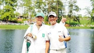 「最初で最後の親孝行」片岡尚之は父と出場／マスターズパー3コンテスト写真集