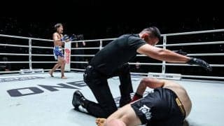 【ONE】山﨑一央が三日月蹴りで一撃KO＆念願ボーナス「今回狙ってたんで、最高にうれしい」