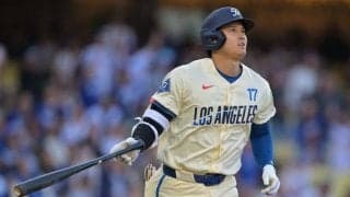 ボール球なのに「なんで初見で打てるの」　大谷翔平の豪快先頭打者弾が「打った瞬間」