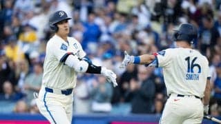 大谷翔平、第３打席は空振り三振　１死二塁の好機生かせず　右翼に特大のファウルを放つも