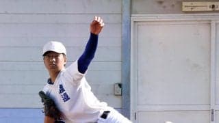 【高校野球】知徳プロ注目192cm左腕・渡辺大地、サイド気味フォームから投じる直球が持ち味