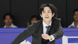 【フィギュア】島田高志郎が異例の新入社員代表あいさつ　スーツで演技→息切らしながら答辞　ひとりスケート靴姿で出席し「『どういうことですか？』と」…木下グループ入社式