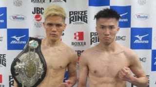 【ボクシング】王者川満俊輝「へし折る」挑戦者亀山大輝「ひっくり返す」日本王座戦へ計量パス