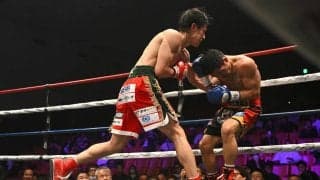 【ボクシング】力石政法が再起戦でKO勝ち　最終回の終了間際、連打からの左ボディーで倒し切る